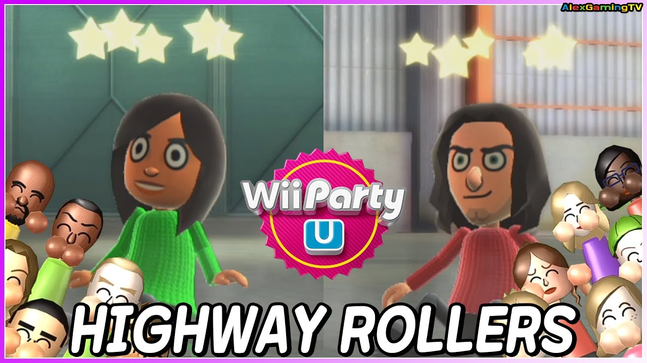 Wii Party U - Highway Rollers (Advanced com) Honey vs Massimo vs Kaori vs Erick | AlexGamingTV