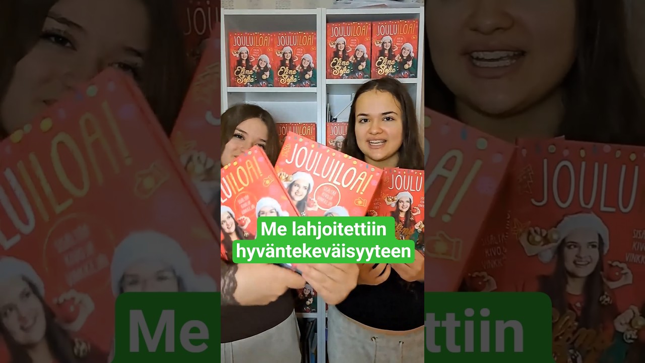 Lahjoitettiin meidän kirjoja 