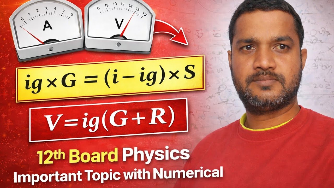 धारामापी का एमीटर व वोल्टमीटर में रूपांतरण, change galvanometer into ammeter and voltmeter #svmic