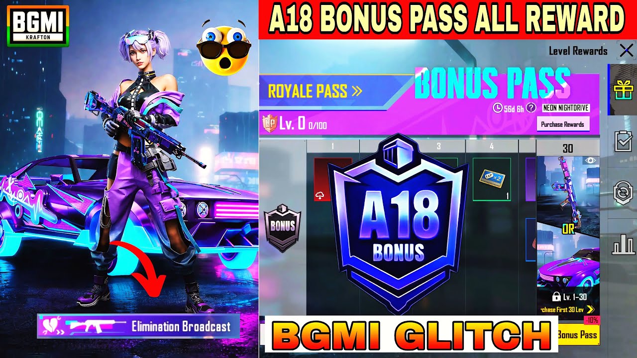 🔥 BGMI Biggest Glitch! A18 Bonus Pass Rewards Already Visible 😳 | Livewithoggi