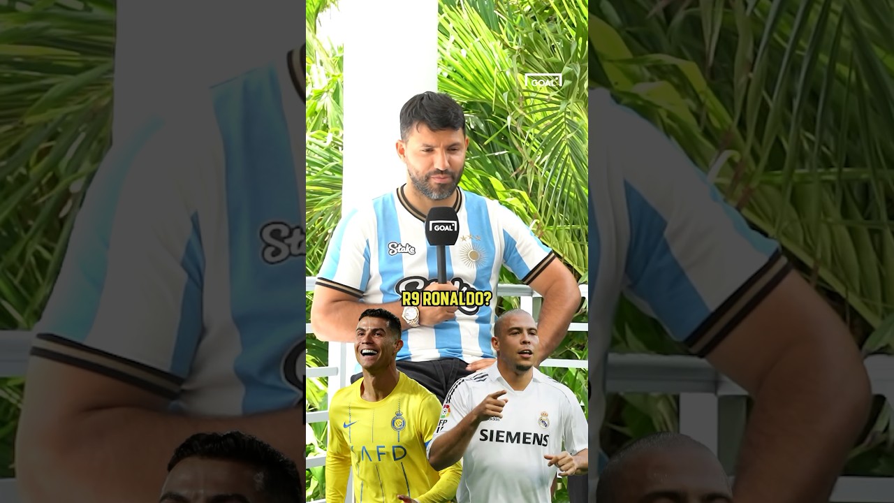R9 Or Ronaldo? 👀 ... Sergio Aguero Picks Between Legendary Strikers 🤝 #football #ronaldo #soccer