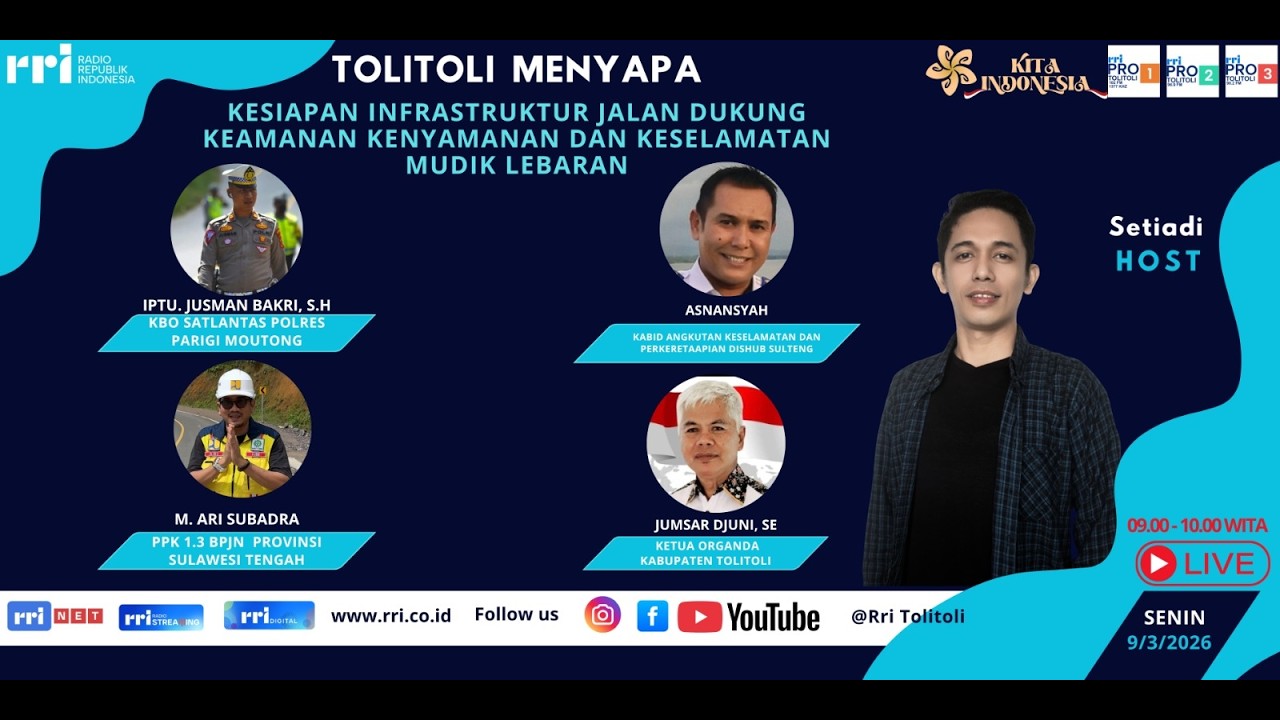 KESIAPAN INFRASTRUKTUR JALAN DUKUNG KEAMANAN KENYAMANAN DAN KESELAMATAN MUDIK LEBARAN