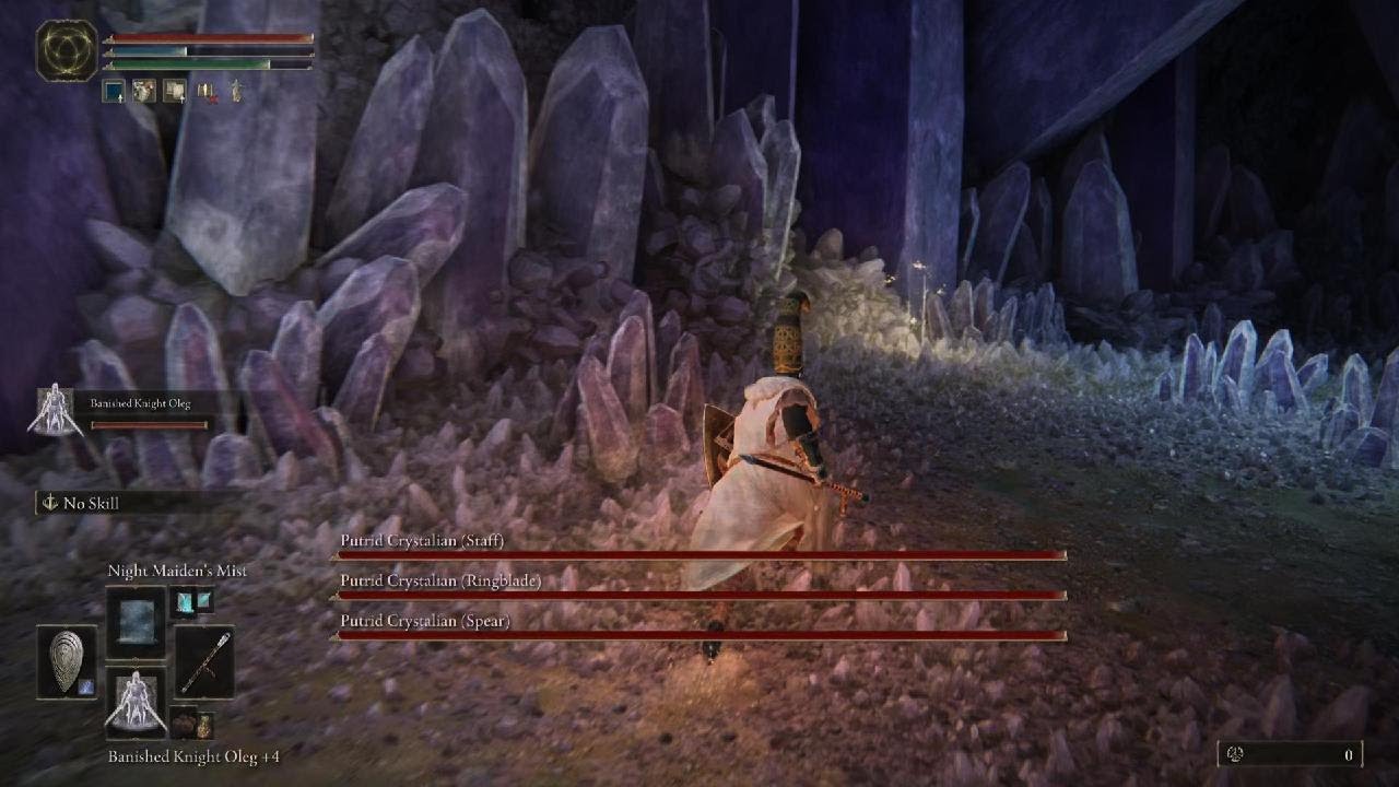 ELDEN RING how to beat putrid crystalian trio boss with magic