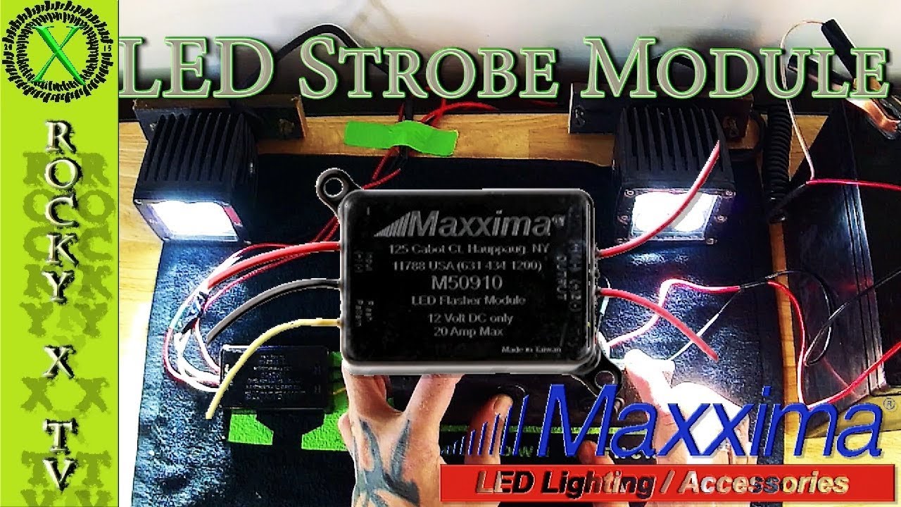 Светодиодный стробоскопический модуль / мигалка (Maxxima M50910)