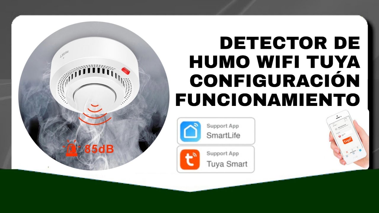 Configuración detector de humo Tuya smart life funcionamiento www.porriniz.com