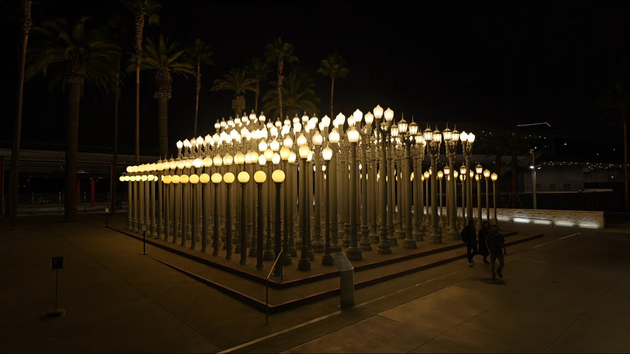 Urban light at LACMA-timelapse