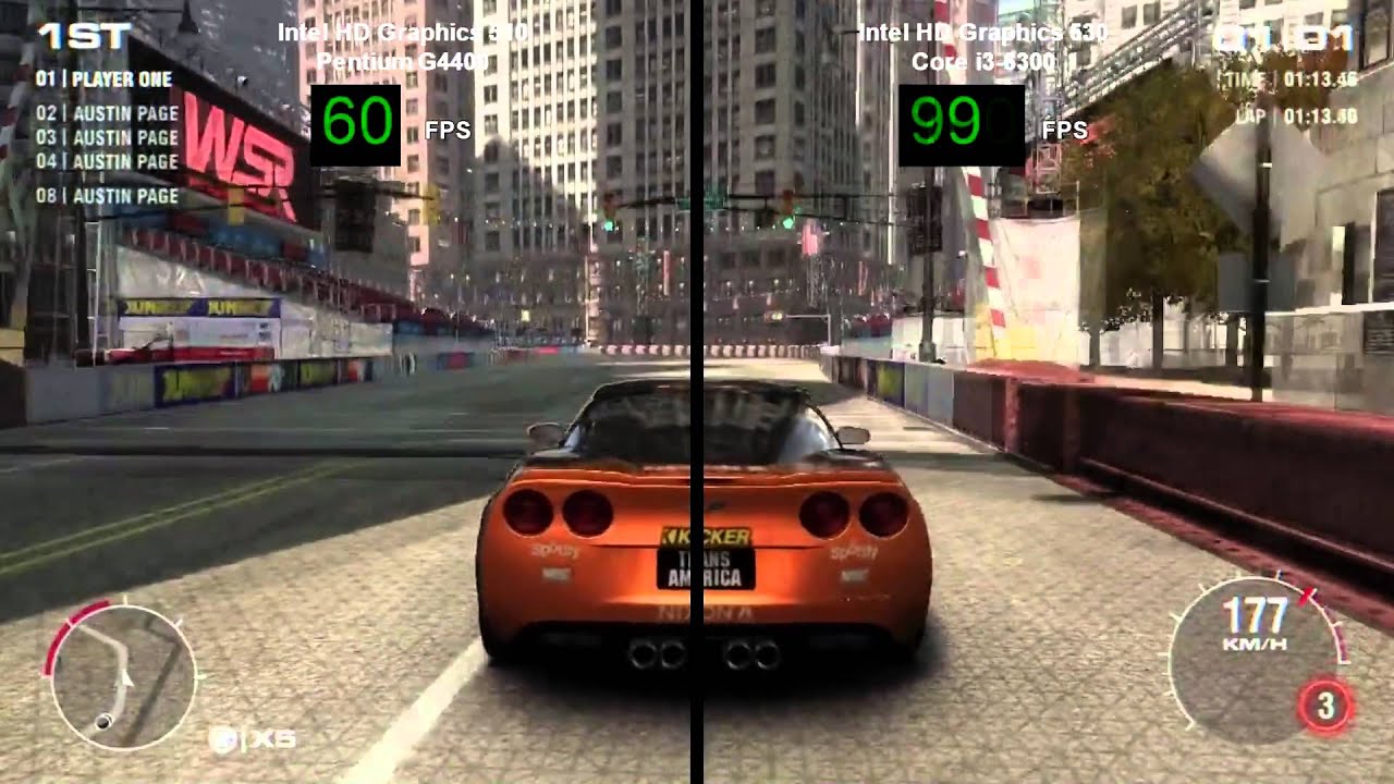 Intel HD Graphics 510 vs Intel HD Graphics 530 -- Grid 2 Benchmark