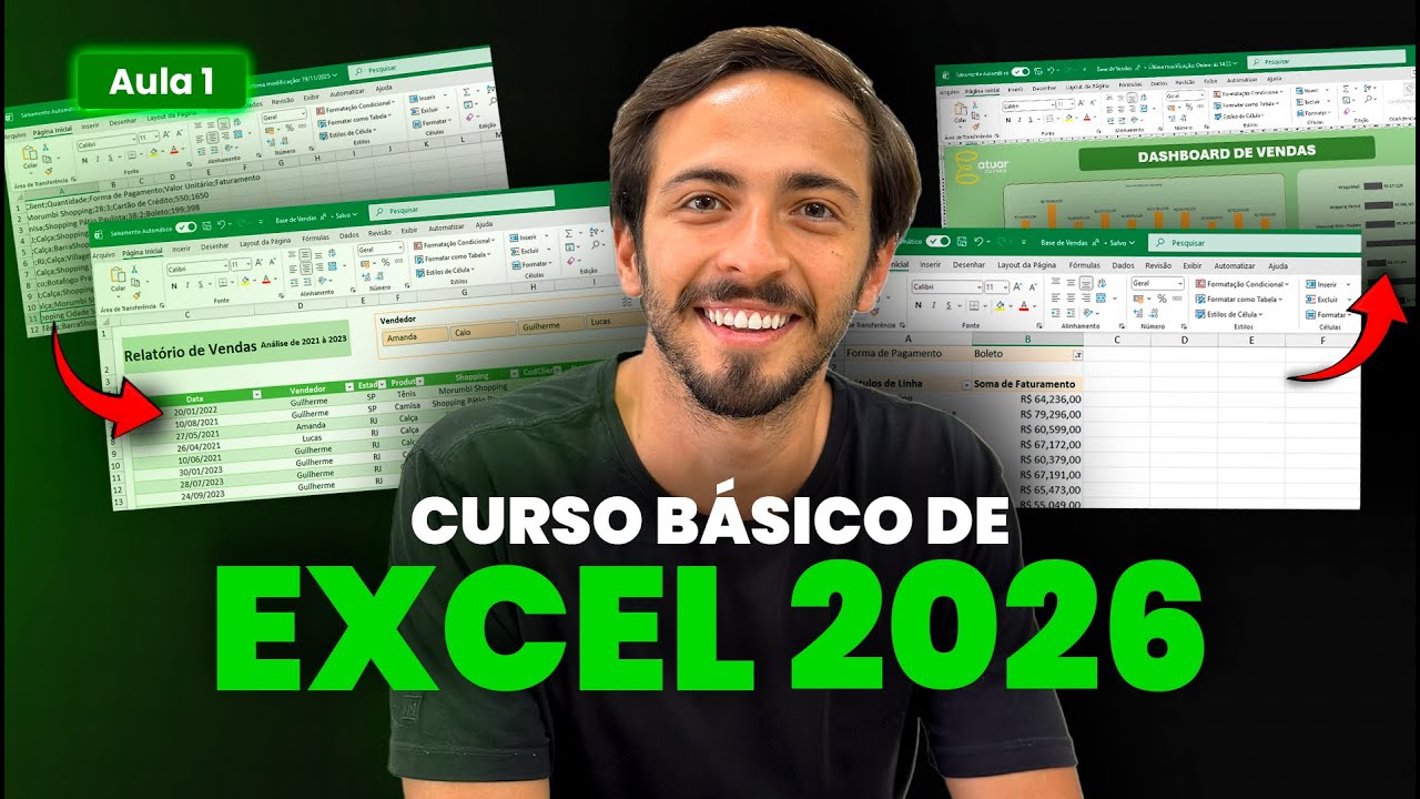 Curso de Excel Básico 2026 | Aula 01 | GRATUITO