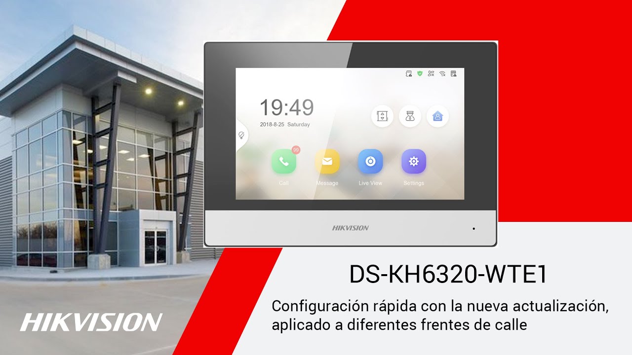 Configuración de video portero IP (DS-KH6320-WTE1) Hikvision Nueva actualización