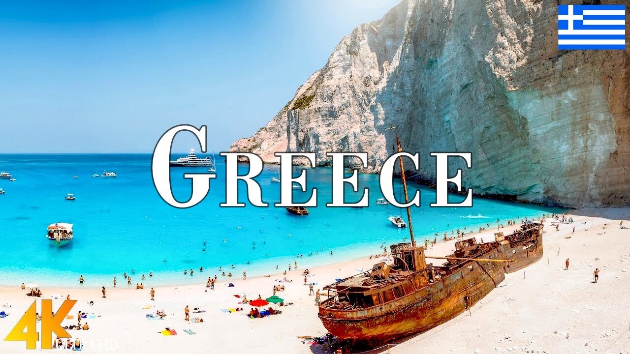 Greece 4K Ultra HD &bull; Stunning Footage Greece, Scenic Relaxation Film with Calming Music.