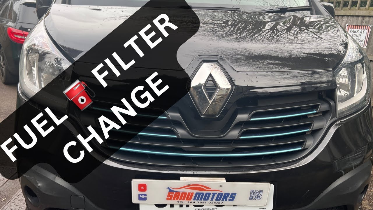 FUEL FILTER LOCATION RENAULT TRAFIC / VAUXHALL VIVARO AND HOW TO CHANGE FUEL FILTER - FULL VIDEO