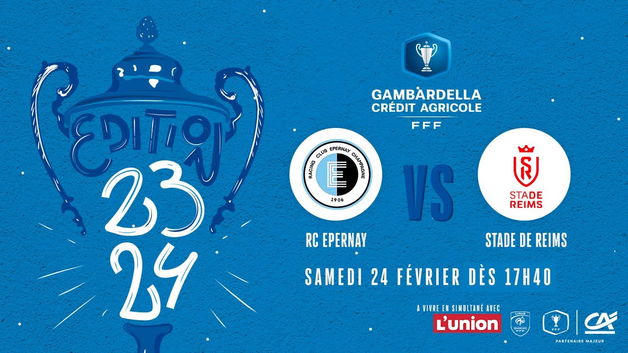 En direct : RC Épernay - Stade de Reims / 8ES de finale de la Coupe Gambardella Crédit Agricole
