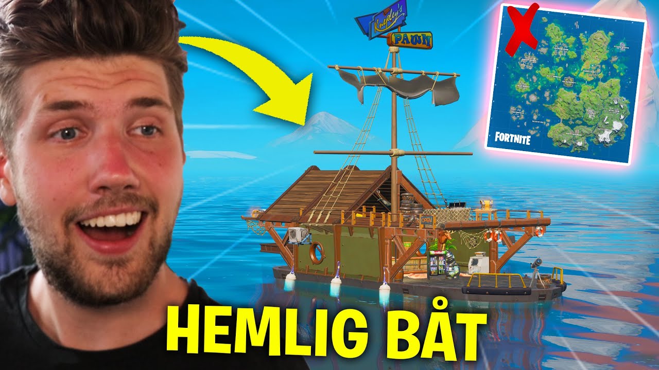 HITTAR ÄNTLIGEN DEN NYA HEMLIGA LOOT-BÅTEN I FORTNITE & KÖTTAR I SOLO! *SYNS INTE PÅ KARTAN*