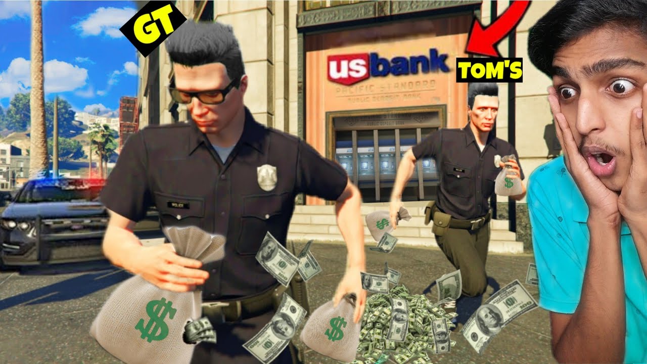 GTA 5 RP : Robbing MEGA BANK As FAKE COPS !! MALAYALAM