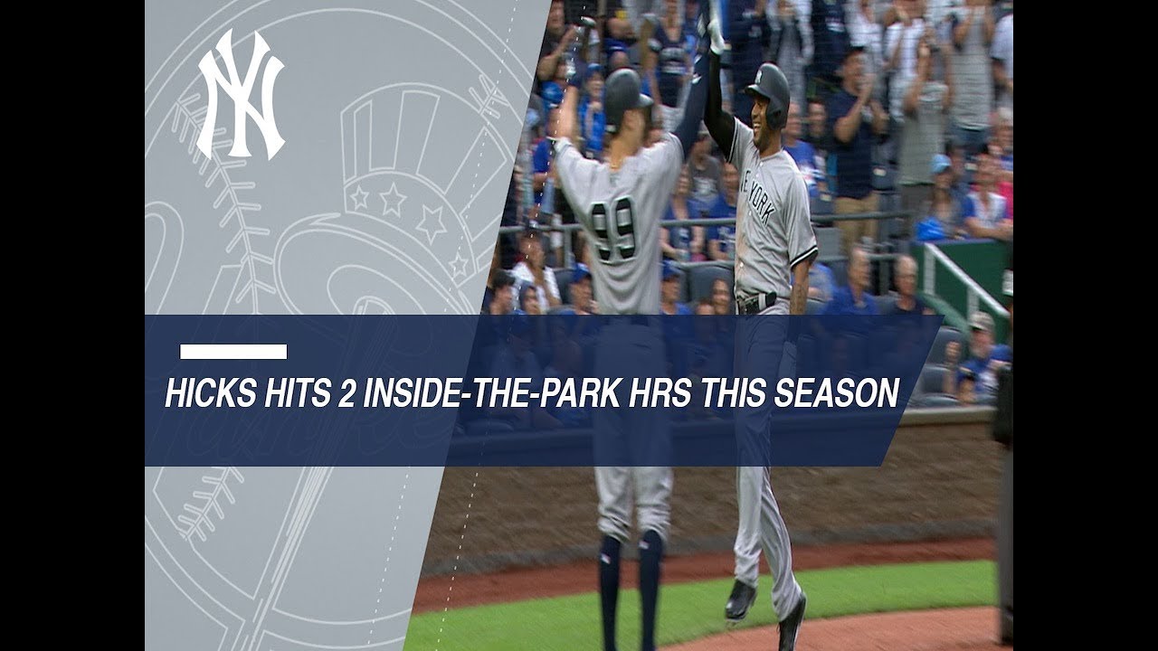 Hicks hits two inside-the-park homers in 2018