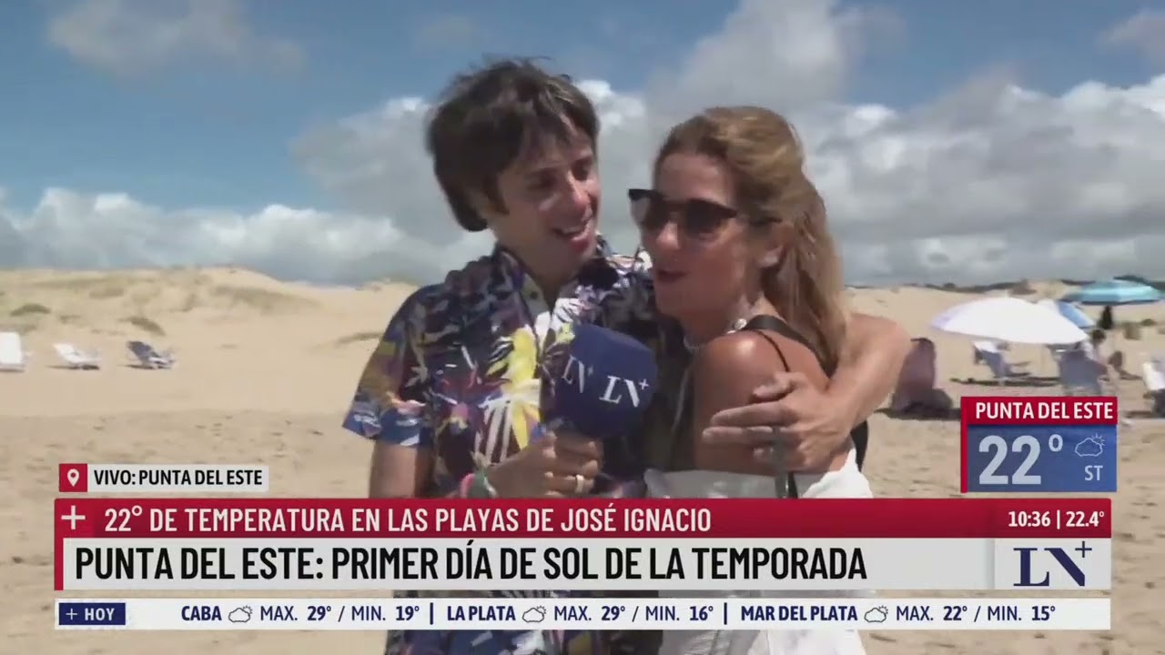 Punta del Este: primer día de sol de la temporada