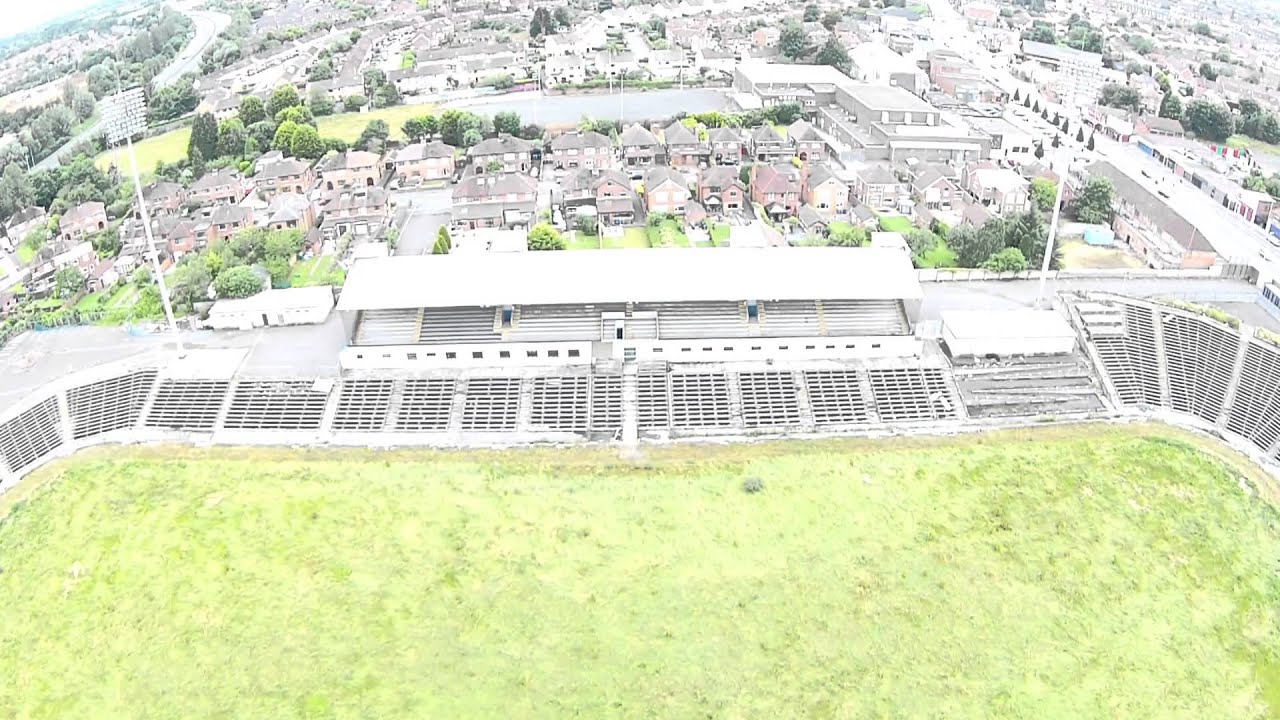 A Desolate Casement Park in West Belfast.