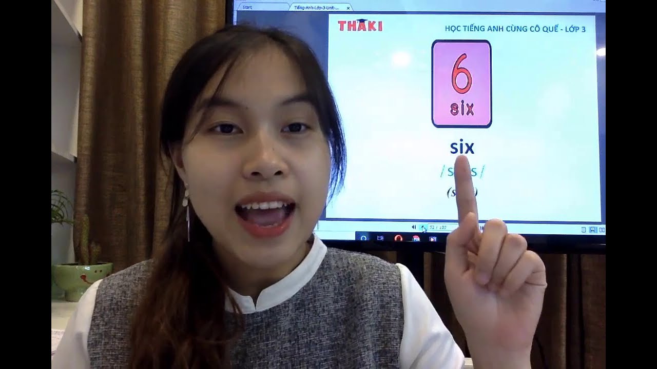 Học đếm số tiếng Anh từ 1 đến 10 - Học tiếng Anh cùng cô Quế -THAKI