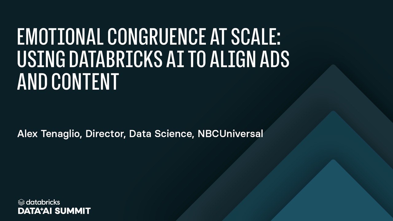 Emotional Congruence at Scale: Using Databricks AI to Align Ads and Content