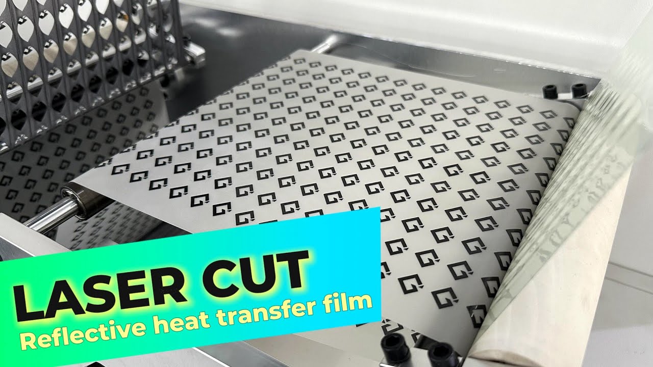 Reflective heat transfer film laser cutting - LC230 Laser Die Cutter - Golden Laser