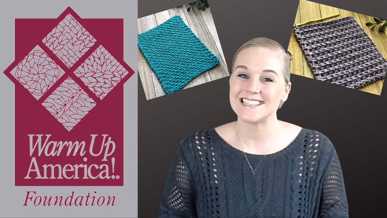 Left-Handed Warm Up America Seed Crochet Stitch and Trinity Crochet Stitch