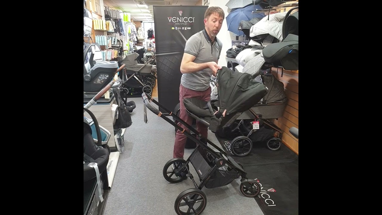 Venicci Tinum 3in1 Special Edition Stylish Black