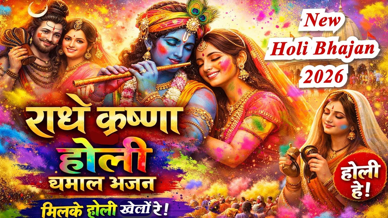 Holi Bhajan 2026 | राधे कृष्णा, राधे कृष्णा | Vrindavan Holi Bhajan | Vaikunth Vibes | #holi #2026