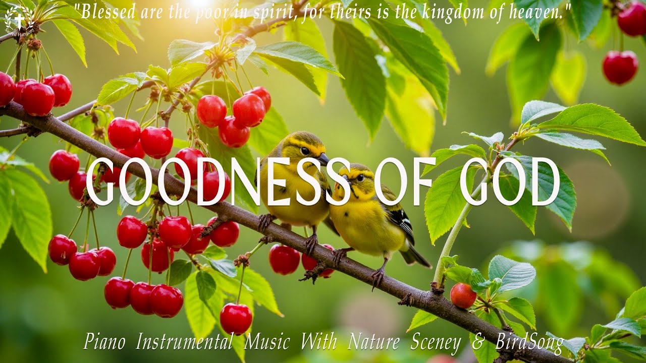 GOODNESS OF GOD: Powerful Bible Verses Set Against a Beautiful Bird 💖 Peace Piano Worship Music