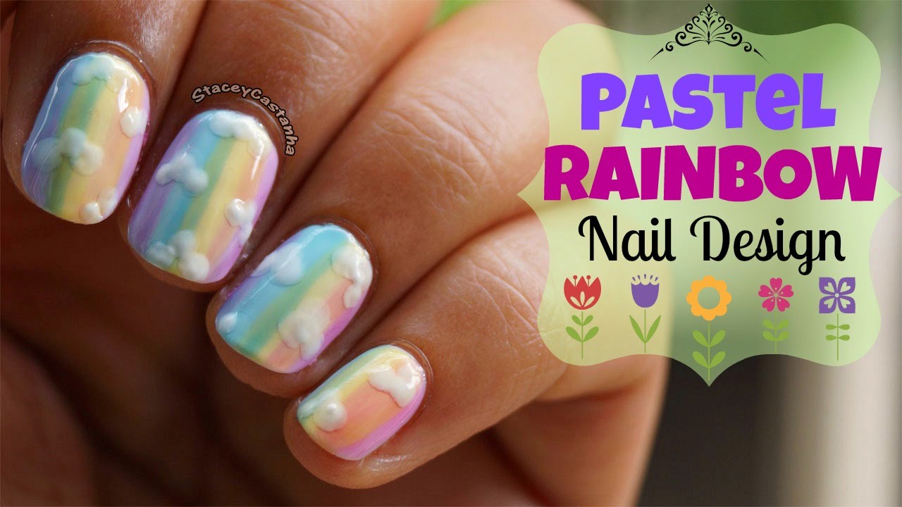 NO TOOLS NAILART | Pastel Rainbows using OPI sheer tints.