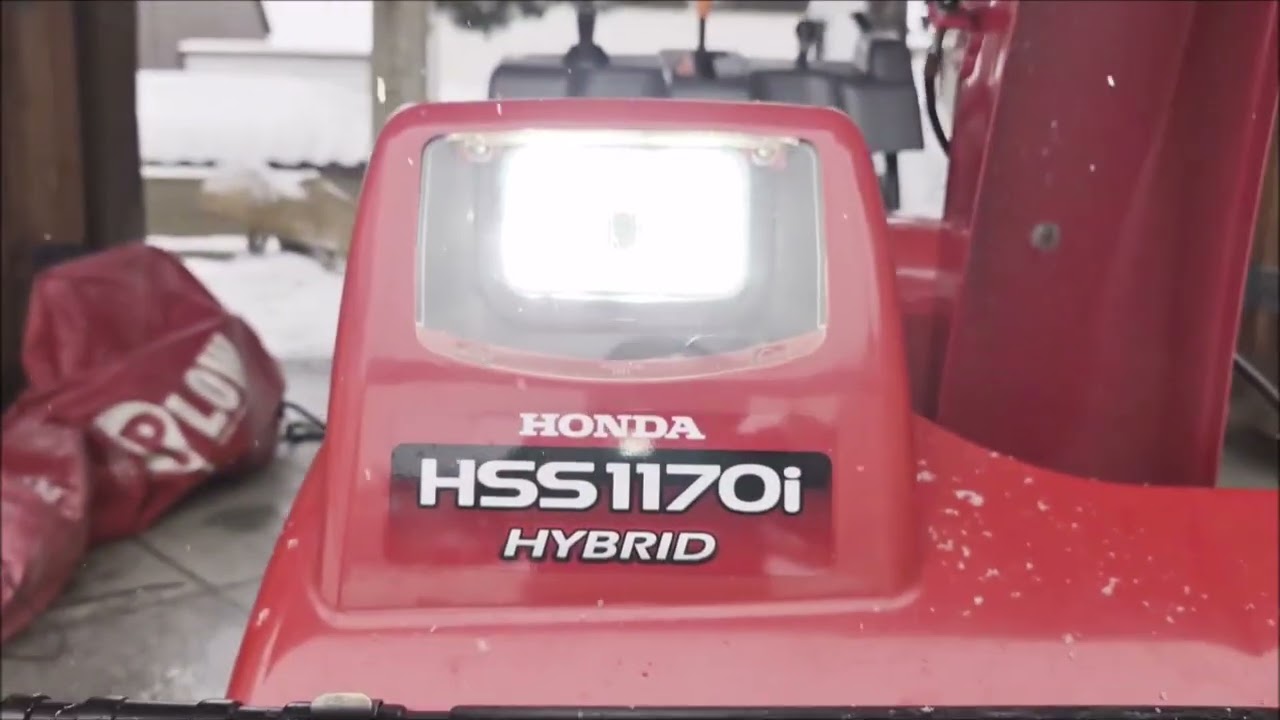 ホンダ除雪機 HSS1170i hybrid ヘッドライトLED化