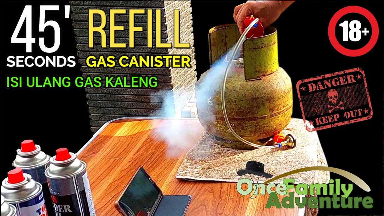 ANAK2 JANGAN LAKUKAN INI‼ | Cara Isi Ulang Gas / Refill Gas Kaleng | How to Refill Gas Canister