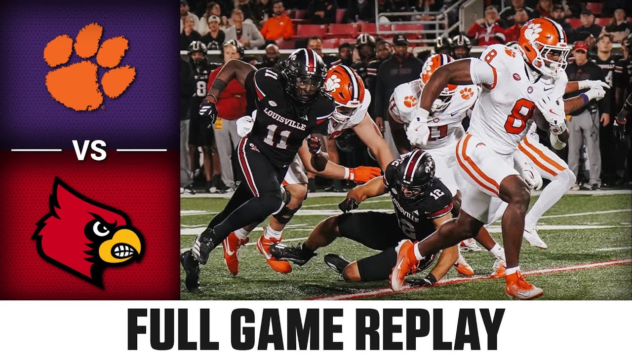 Clemson vs. Louisville Full Game Replay | 2025 ACC Football