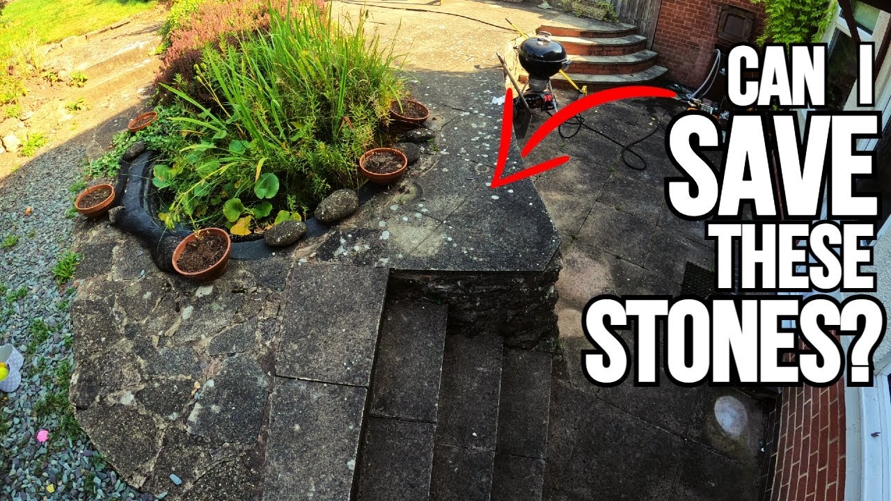 Pressure Washing an old patio and another steep driveway! (Re-sanding too!)