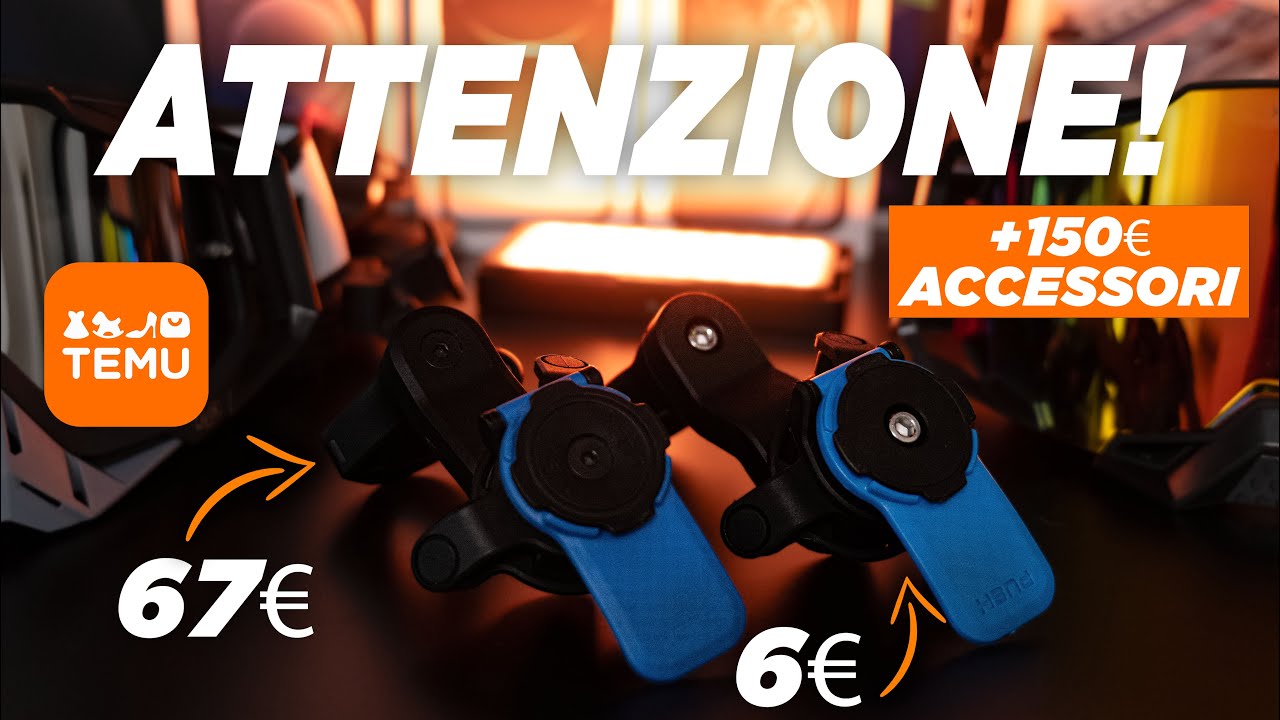 PORTATELEFONO per MOTO QUADLOCK (FAKE) A 6€ ? 😱 UNBOXING 150€ ACCESSORI  e ABBIGLIAMENTO