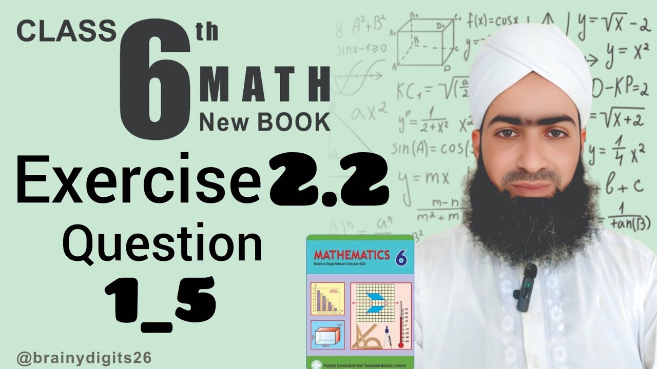 Class 6 | Maths | Ch #2 | Ex #2.2 | Q#1_5 | Sir Usman Attari | Integers | Brainy Digits