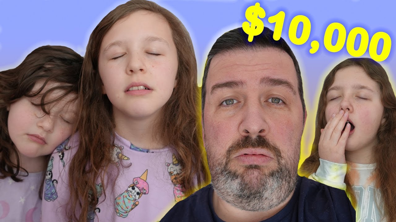LAST TO FALL ASLEEP WINS $10000 | Fun Family Three Challenge w/ Ava Isla and Olivia