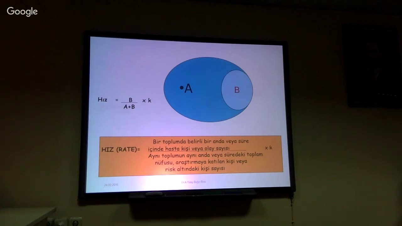 Sağlık Alanında Kullanılan Epidemiyolojik Ölçütler-Öğr.Gör. Dr. Tülay Bağcı BOSİ