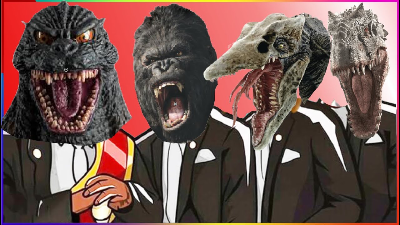 GODZILLA , KONG , SKULL CRAWLER , INDOMINUS REX - Coffin Dance X Baby Shark COVER