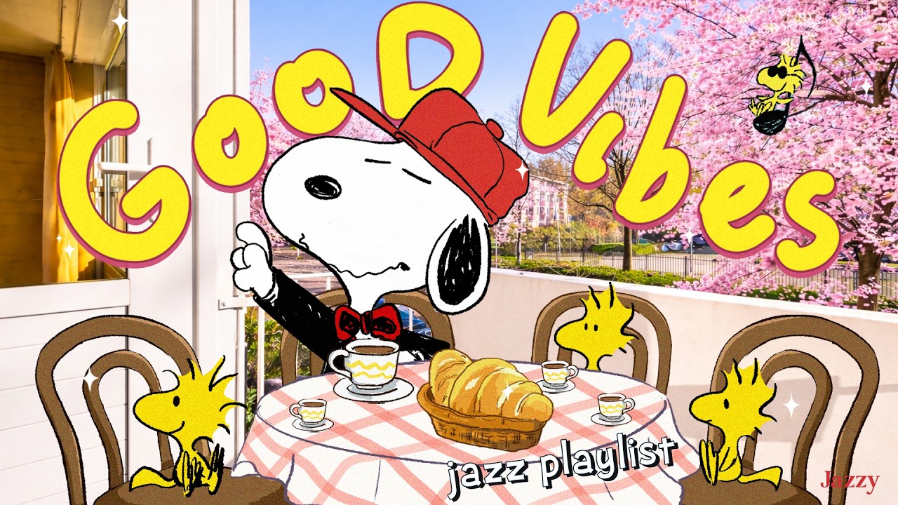 Good Morning Vibes with Snoopy Jazz 🍞☕| Relaxing Coffee Tunes for Cozy Start by Jazzy