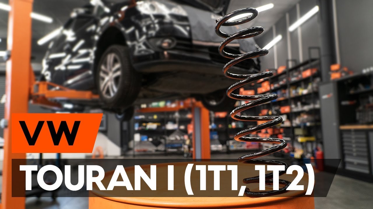 How to change rear springs / rear coil springs on VW TOURAN 1 (1T1, 1T2) [TUTORIAL AUTODOC]
