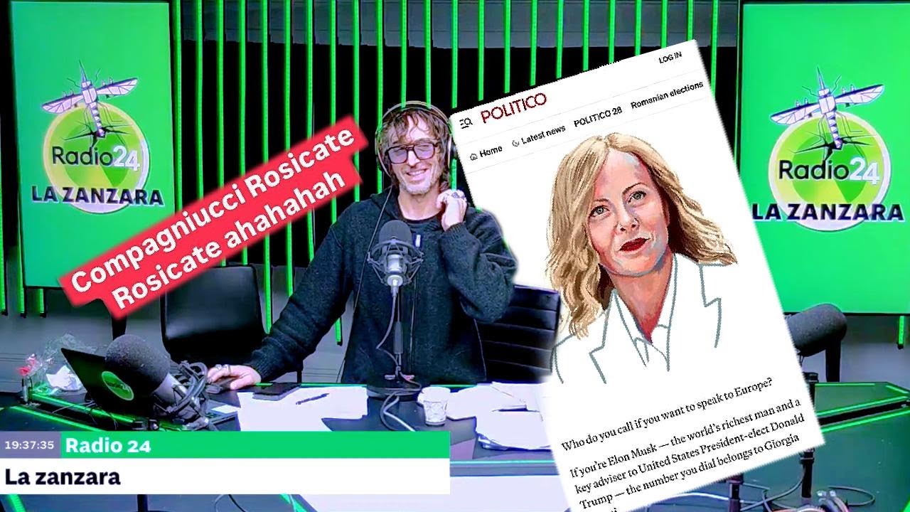 Jonatan da Prato: Meloni persona pi&ugrave; potente d'Europa - La Zanzara 11.12.2024