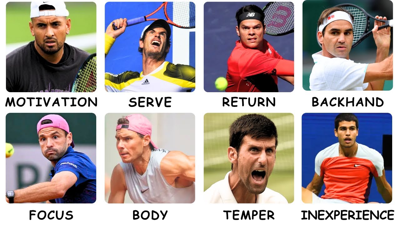 Every TENNIS Superstar's Weakness Explained In 17 Minutes