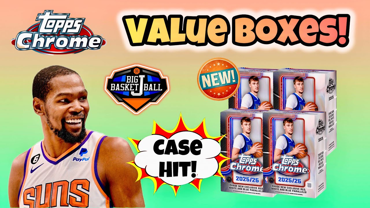 *ПЕРВЫЙ ВЗГЛЯД!* Распаковка 4-х коробок Topps Chrome Basketball Value Box 2025-26 🔥🔥 ПОТРЯСАЮЩИЙ ...