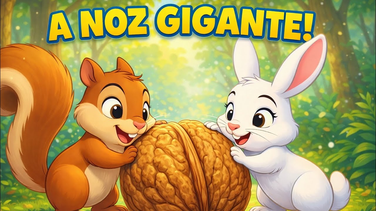 O Esquilinho e a Grande Noz 🐿️🥜 | Uma História Infantil Sobre Compartilhar e Amizade