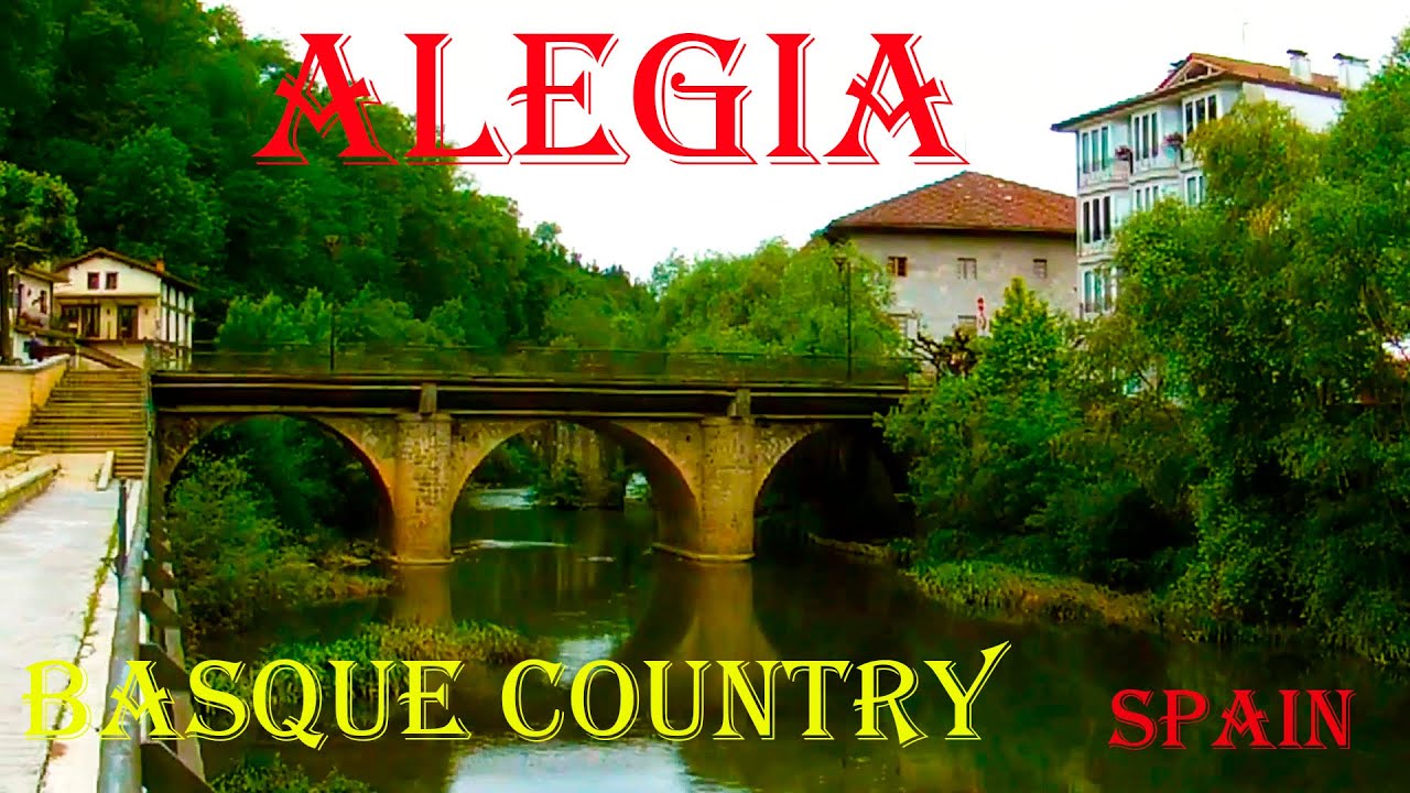 Walk the streets of the city of Alegia in Spain. Tour through historical and modern places