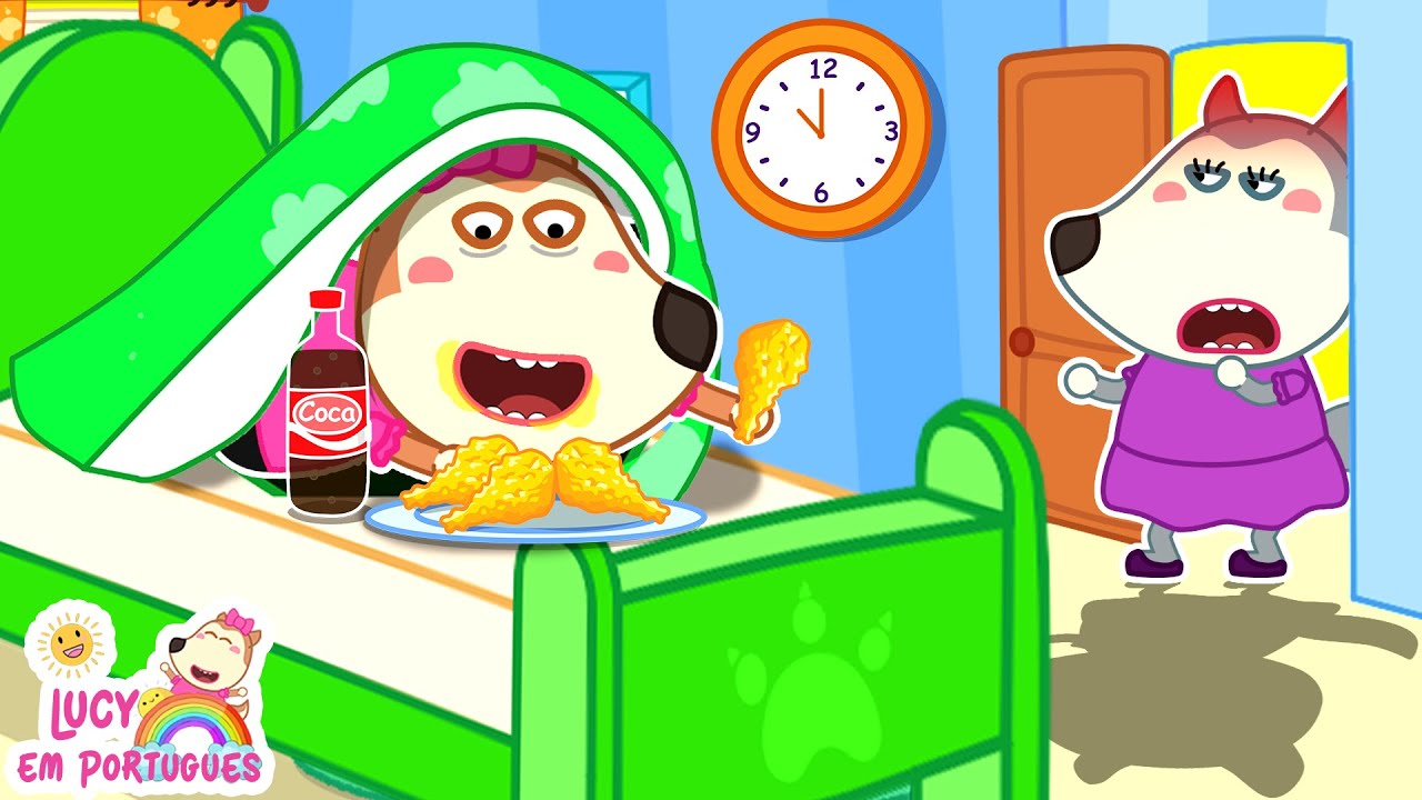 Comer à noite não é saudável, Lucy! Vídeos educativos para crianças Sami 🤩 @lucyemportugues