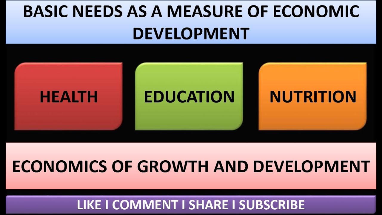 Basic Needs or Basic Indicators as a Measure of Economic Development