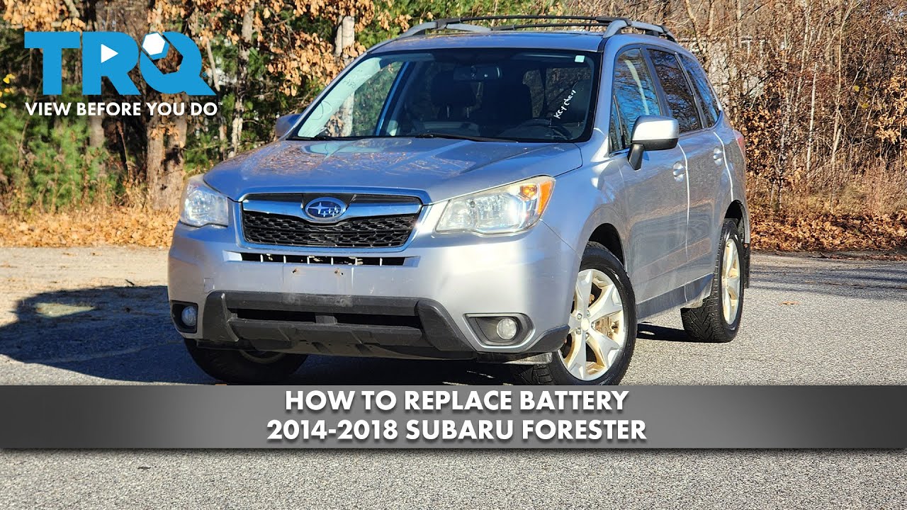 How to Replace Battery 2014-2018 Subaru Forester