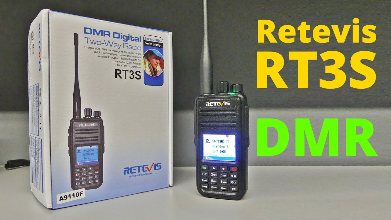 Retevis RT3S - przenośny radiotelefon DMR/FM na pasmo 2m/70cm