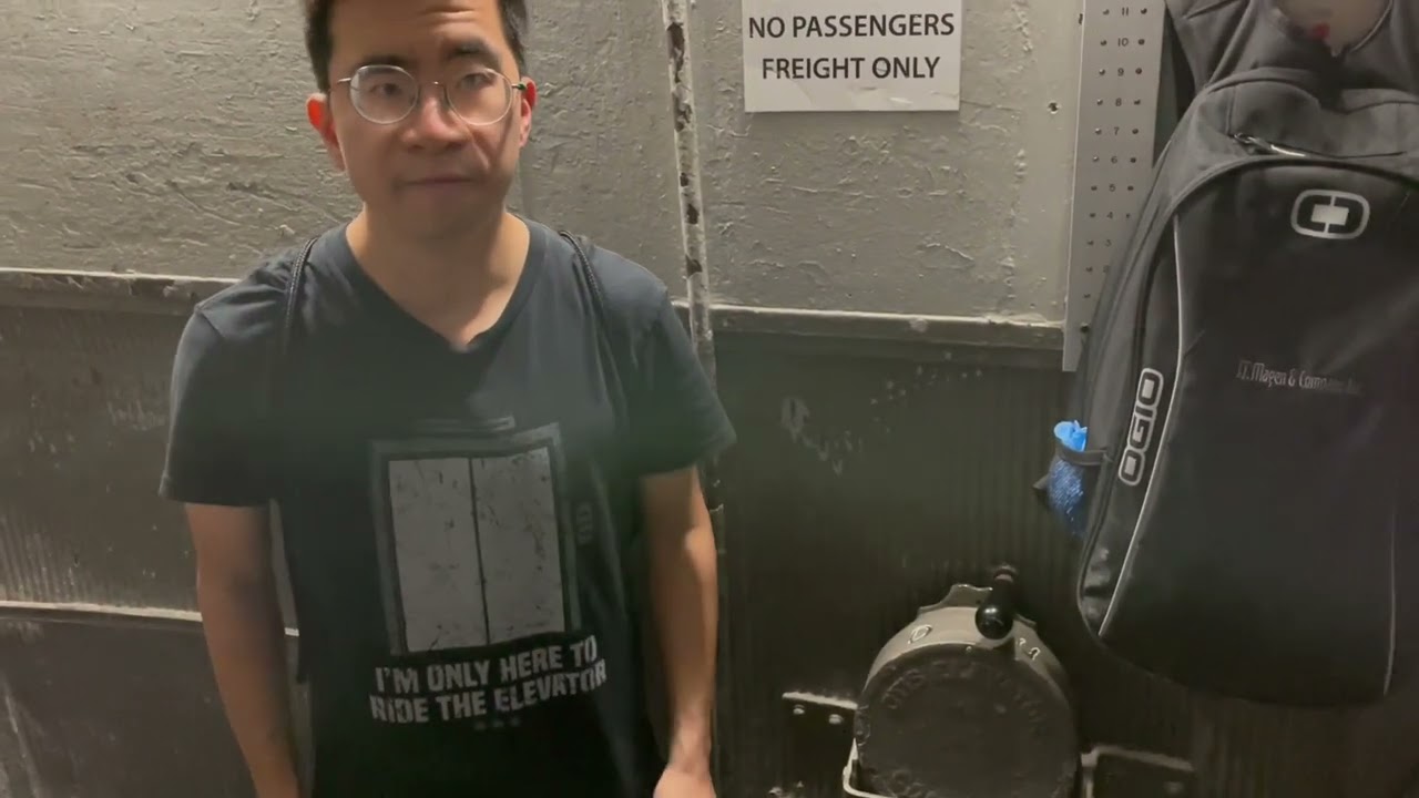 Amazing Historic Old Otis Manually Controlled Traction Elevator in New York City, NY.
